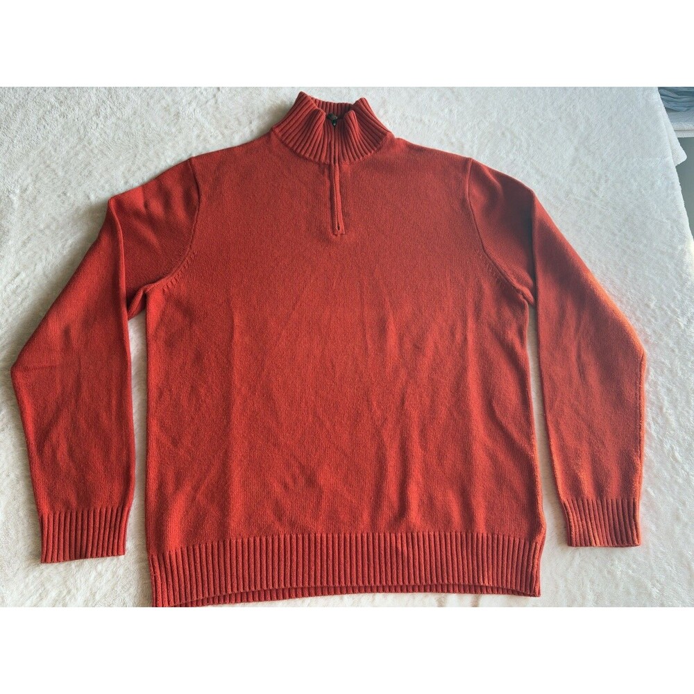 J. Crew Cotton/cashmere Pullover Sweater Men’s Size XL Quarter Zip